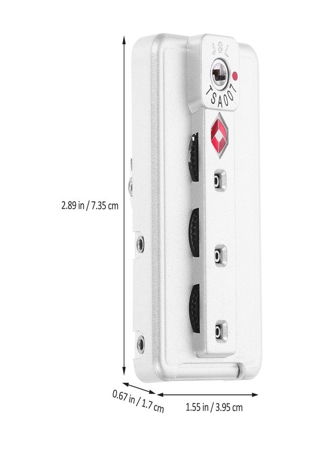 Hemoton 2pcs Travel Combination Password Combination Lock Travel Locks Password Lock Cable Luggage Padlock Luggage Indicator Padlock Backpack Bags - Image 3