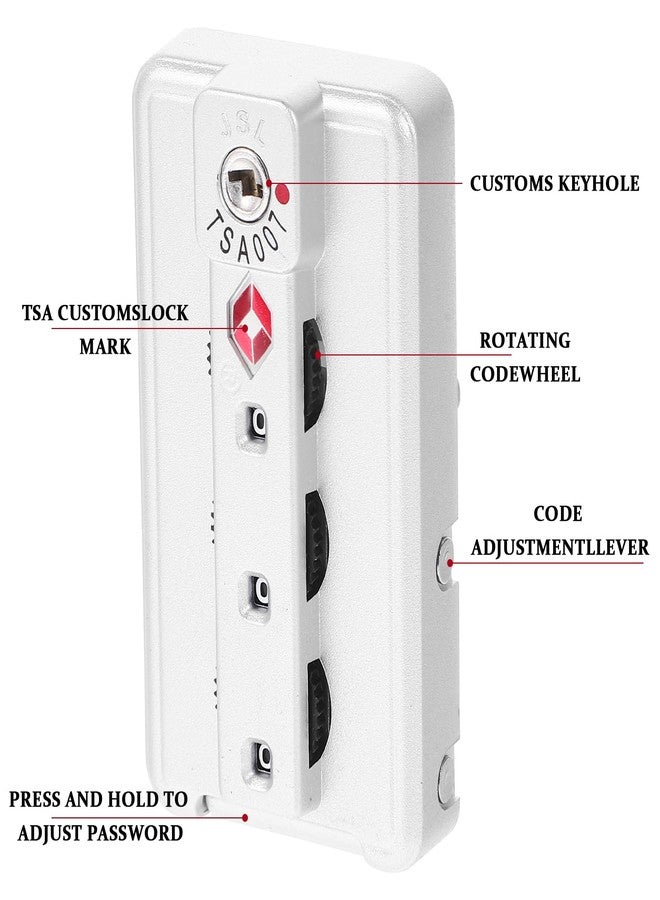 Hemoton 2pcs Travel Combination Password Combination Lock Travel Locks Password Lock Cable Luggage Padlock Luggage Indicator Padlock Backpack Bags - Image 5