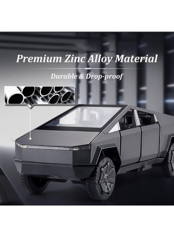 Dexo 1/24 Scale Simulation Futuristic Alloy Pickup Die-cast Metal Model Car with Sound and Light Pull Back Action Suitable for Children Aged 3 and Above High Quality Birthday Gift Miniature Vehicle Toy - Image 3