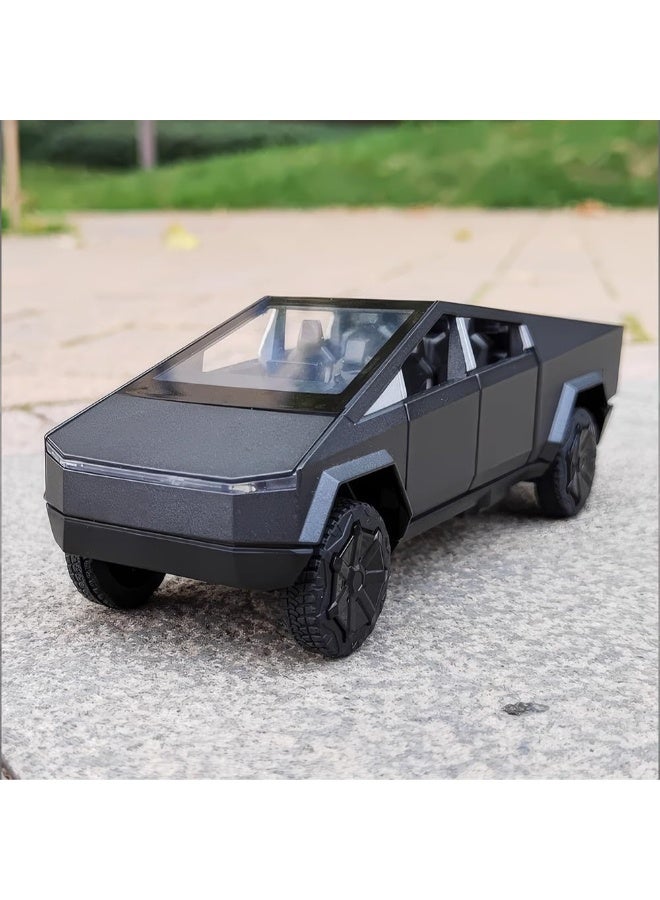 Dexo 1/24 Scale Simulation Futuristic Alloy Pickup Die-cast Metal Model Car with Sound and Light Pull Back Action Suitable for Children Aged 3 and Above High Quality Birthday Gift Miniature Vehicle Toy - Image 2