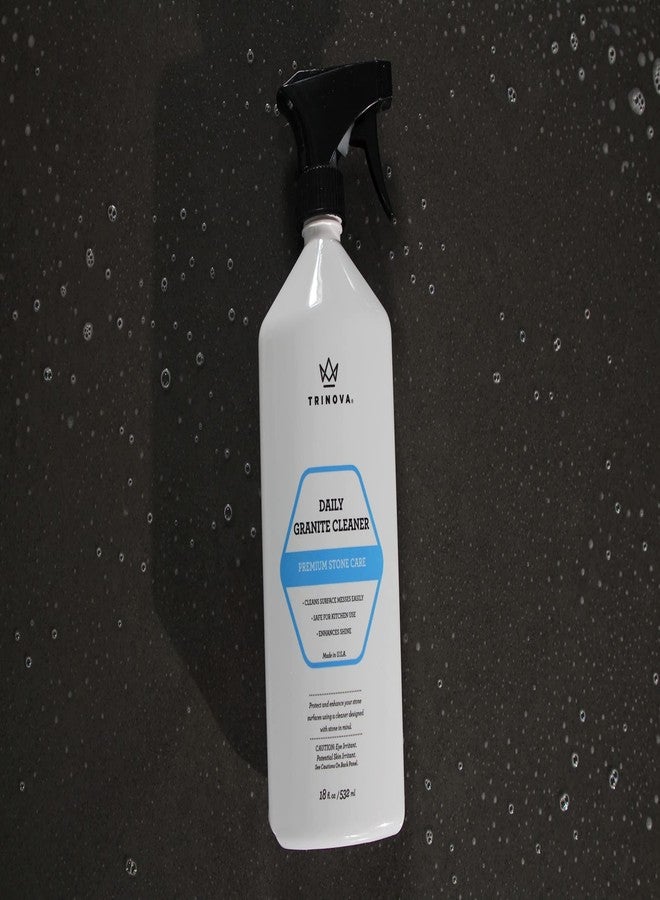 TriNova Granite Cleaner & Polish for Daily Use - Made in USA, Enhances Shine, Streak-Less - for Counter-Tops, Marble, Stone, Bathroom Tile Kitchen, & Islands - 18 fl oz - Image 5