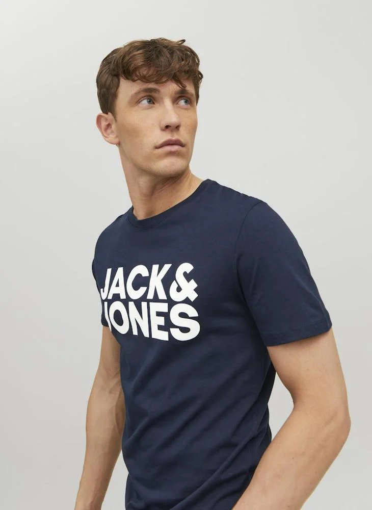 JACK & JONES Logo Crew Neck T-Shirt
