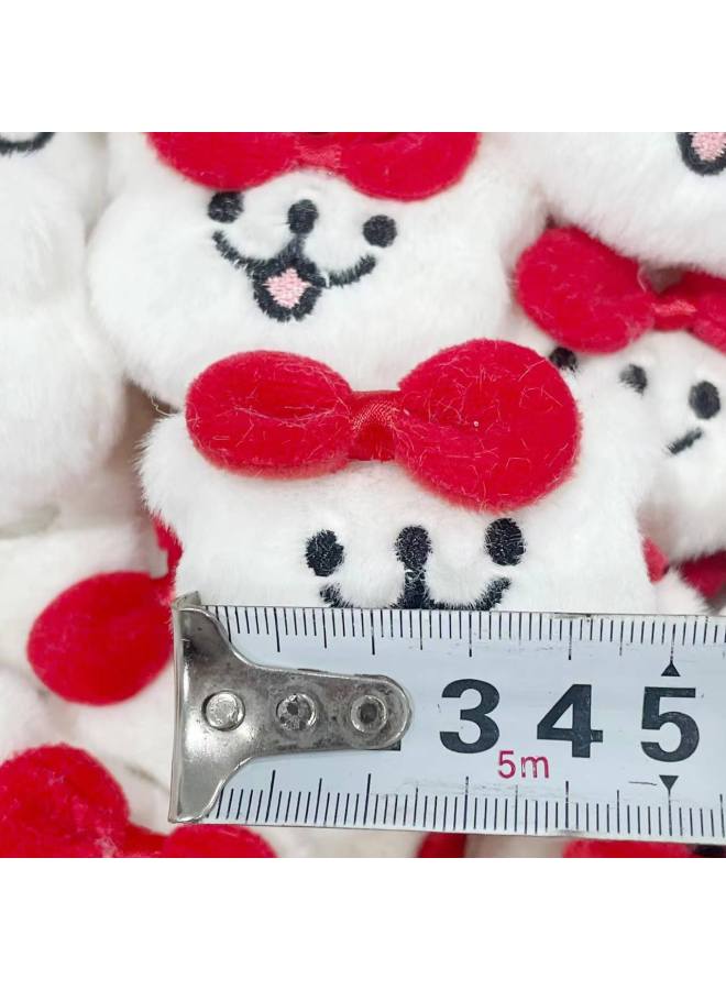 Bow Line Puppy Cartoon Plush Animal DIY Accessories Decorative Accessories Hat Clothing Accessories Socks Hair Accessories-Specifications:Bow Lines Puppy - Image 4