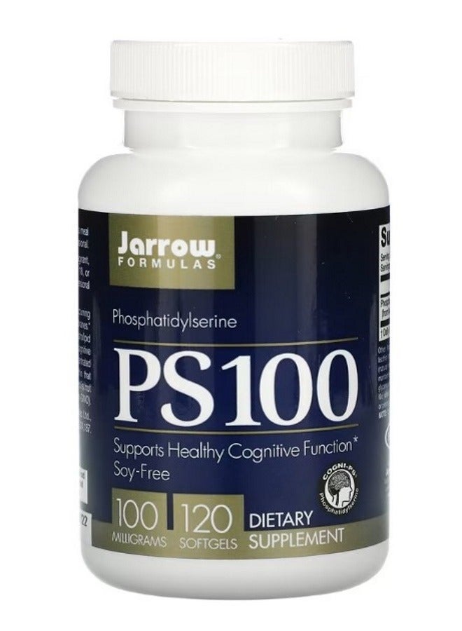 jarrow formulas PS 100 Phosphatidylserine 100 mg 120 Softgels - Image 1