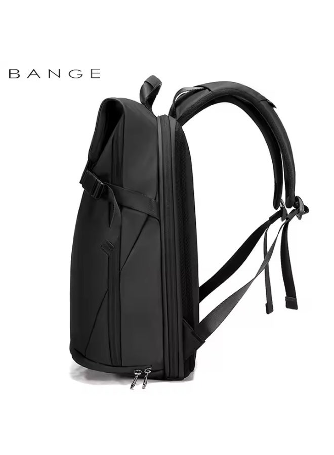 بانجي Bange Waterproof Polyester Unisex Anti Theft Backpacks Laptop Model 7700 Black - Image 5