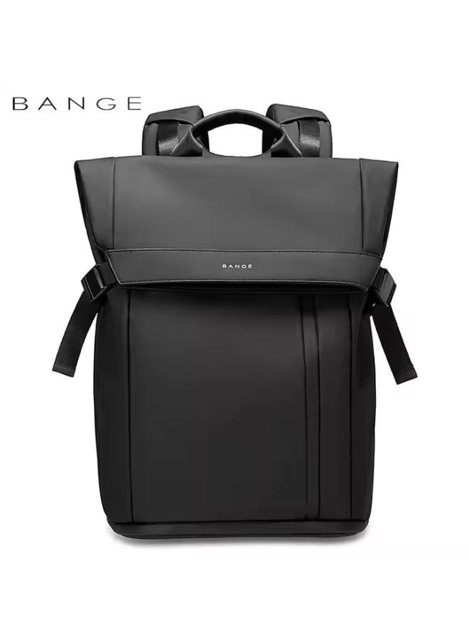بانجي Bange Waterproof Polyester Unisex Anti Theft Backpacks Laptop Model 7700 Black - Image 1