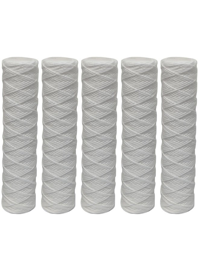 RACO 10 Inches Water Filter Replacement Cartridges for Water Filter/Water Purifier | PP | GAC | UDF | Odor Removal, RO Membrane, Mineral Filter | Pack of (5, GAC) - Image 1