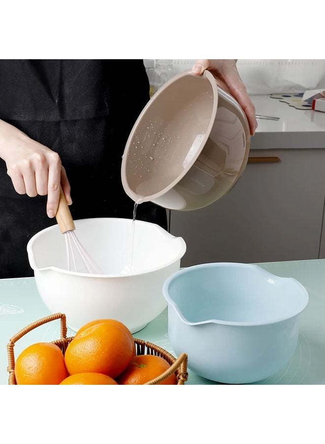 Faridabio 3pcs Salad Bowls Set PP Material Multifunctional Kitchen Use For Fruits Vegetables - Image 3