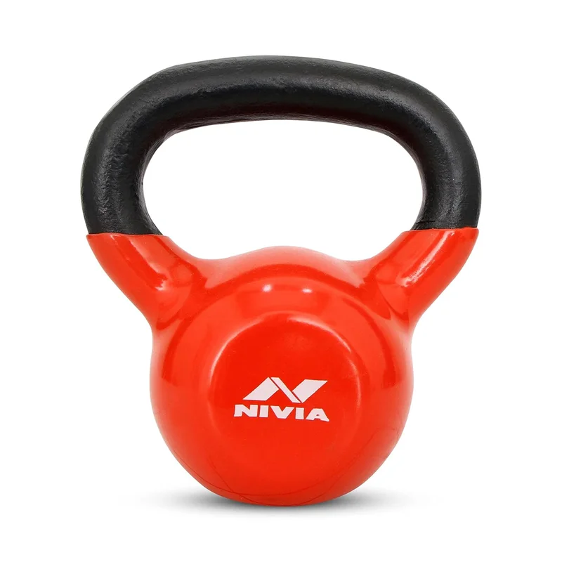 نيفيا Nivia Vinyl Kettlebell - 4 Kg (Red)