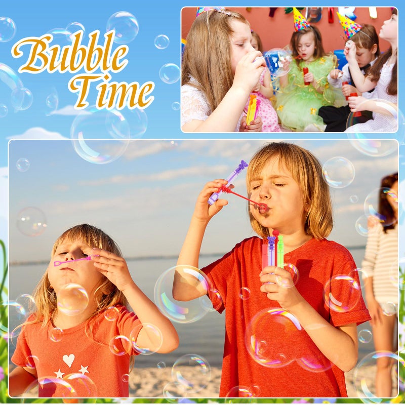 CCINEE 40pcs Mini Aniaml Bubble Wands  Cute Zoo Bubbles Party Favors Bulk Jungle Bubble Sticks Toys for Birthday Safari Party Gifts School Rewards Candy Bag Stuff - Image 4