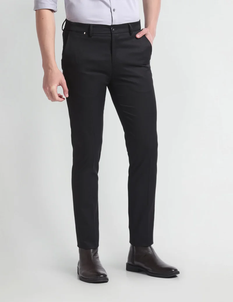 Super Slim Fit Twill Trousers
