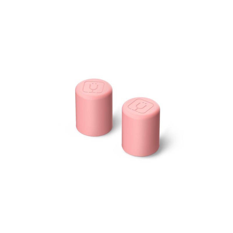 BrÃ¼Mate BrüMate Magnetic Straw Caps - Silicone Straw Caps 2 pack - Compatible with All Era and Resa Tumblers (Guava) - Image 5