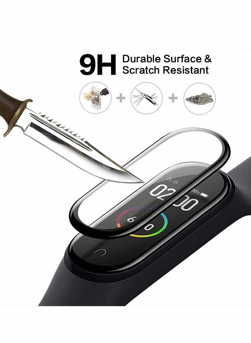 Excefore Protective film, Compatible with Xiaomi Mi Smart Band 6, Full Cover/Bubble Free/Touch Sensitive/Anti-Scratch/Not Glass Film(4PCS) - Image 2