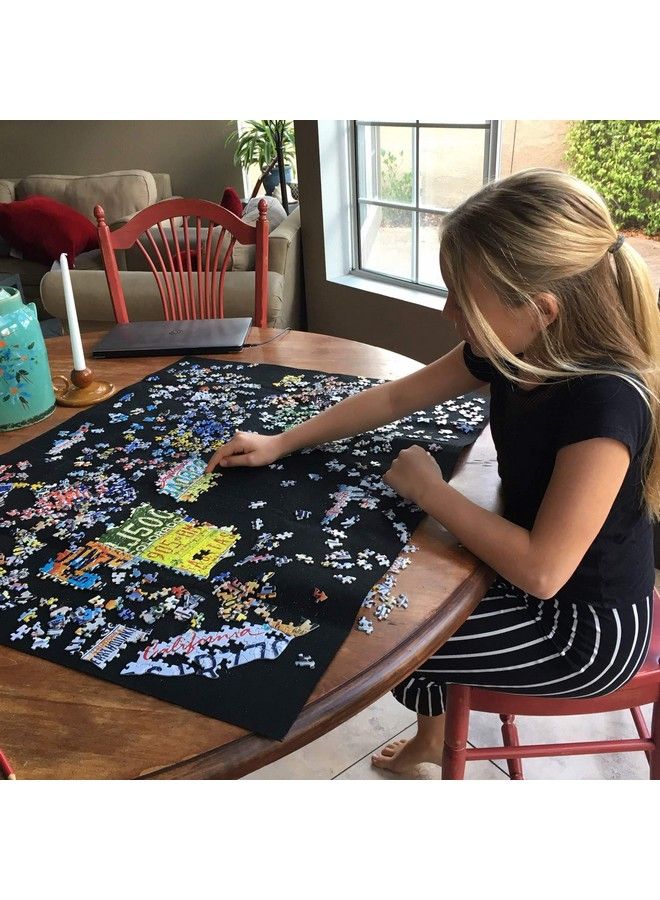 TDC Games Usa License Plate Map 1000 Piece Jigsaw Puzzle In The Shape Of The Us 31 Inches Long Cool Wall Art  - Image 4