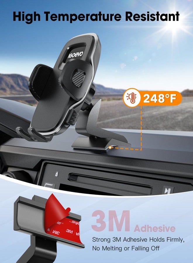 iGoevo Upgraded Tacoma Phone Mount for Toyota Tacoma 2016-2023, 3rd Gen Dashboard Clip Cell Phone Cradle, Adjustable Stand, Suitable for Most Smartphones - Image 3