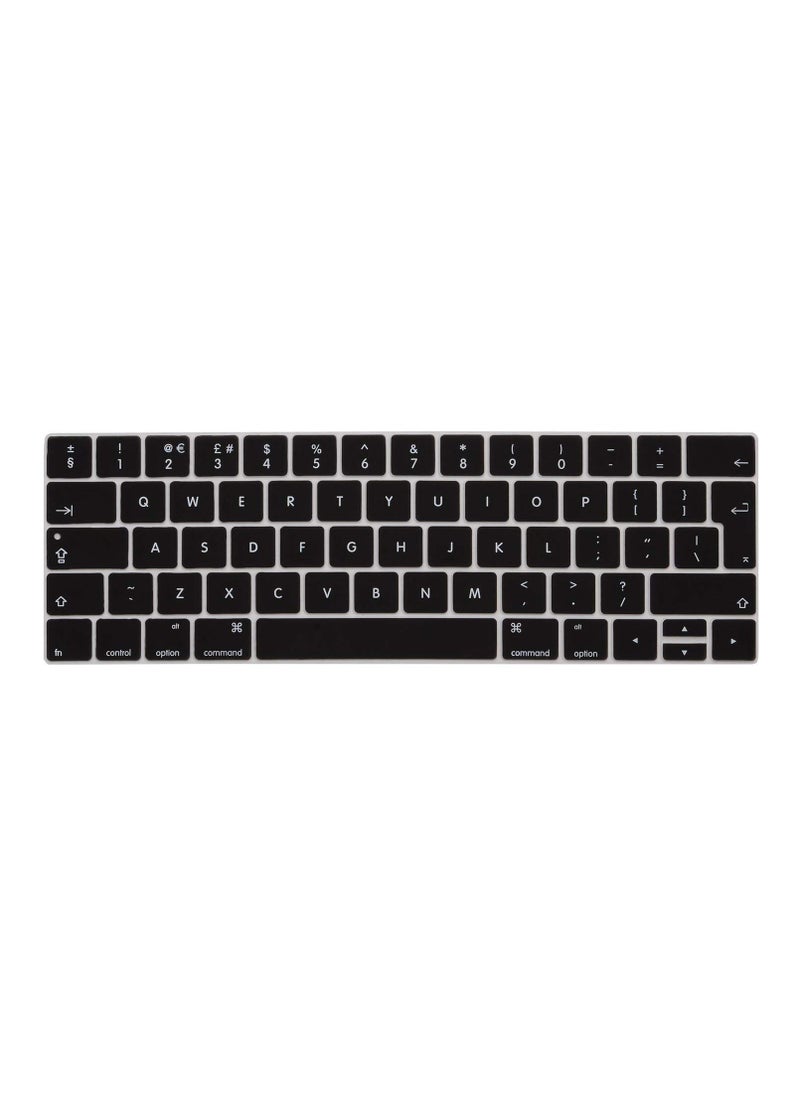O Ozone - Macbook Keyboard Skin for MacBook Pro 15" 13" Keyboard Cover 2020 2019 2018 Compatible with A2159 A1990 A1989 A1707 A1706 UK English Layout (Purple) - Image 1