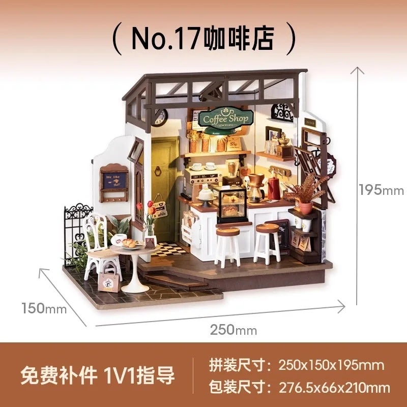 رولايف مجموعة مكعبات بناء Rolife DIY Handmade House Magic Study Art House Miniature Small House Assembly Model Building Blocks Children's Gift 0946667 - Image 1