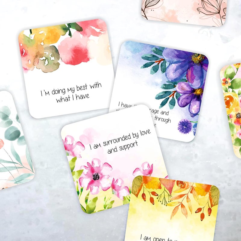 SVM CRAFT 40 Self Care Cards for Women Positive Affirmation Body and Mind Positivity Self Love Motivation Kindness Cards Colourful Cards