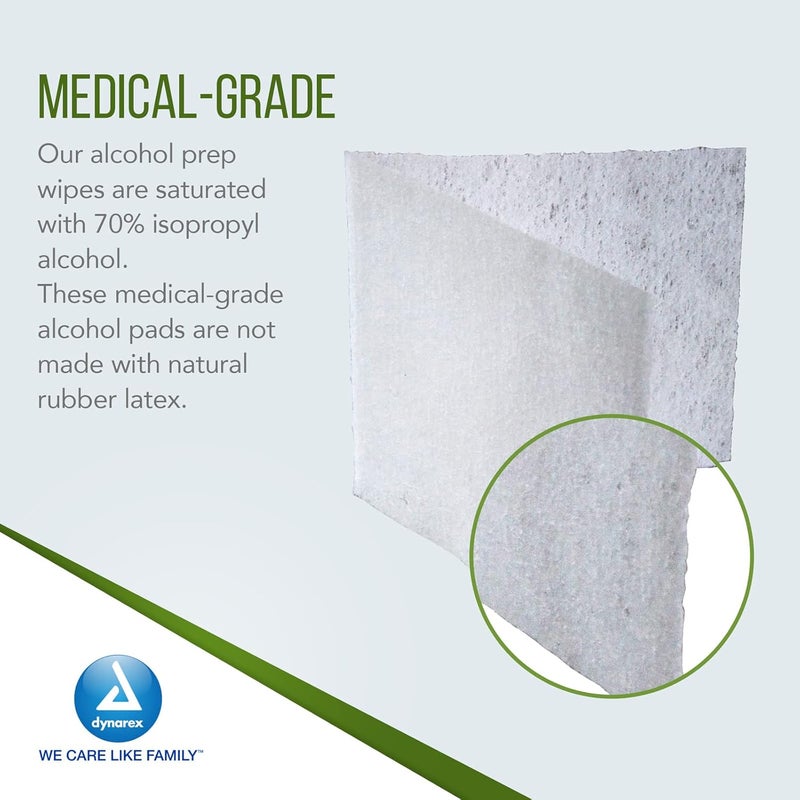 Dynarex Alcohol Prep Pad Sterile 100 per Box 1116 - Image 3