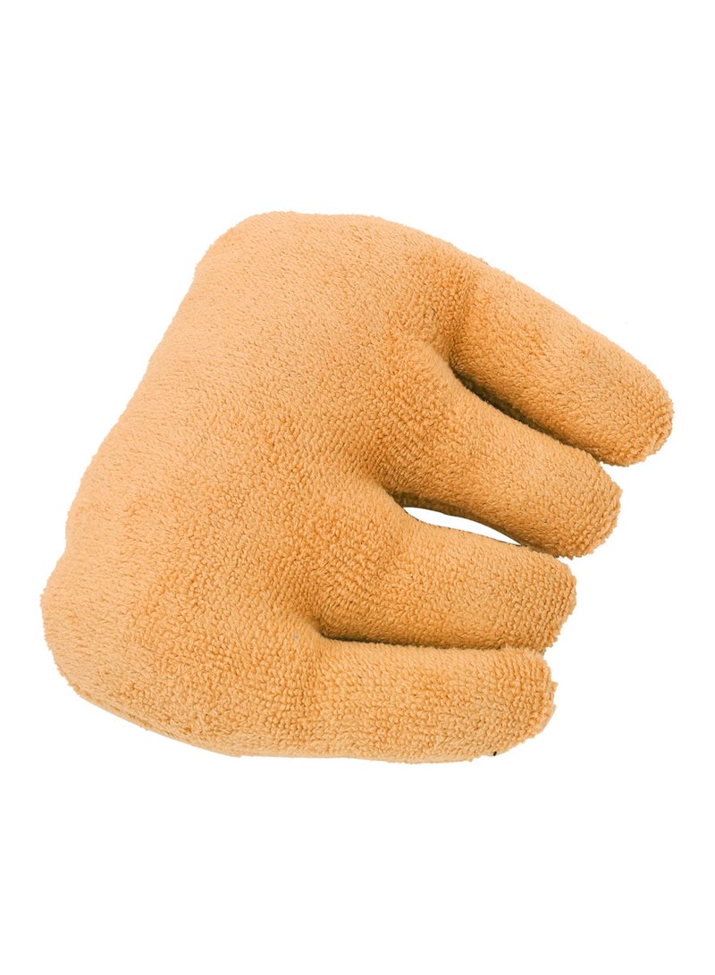 KASTWAVE Hand Contracture Cushion Palm Grips Finger Rehabilitation Training Device Finger Separator, Comfortable Protection & Separation for Elder Bedridden Patients Finger Caring Anti-Bedsore (yellow) - Image 1