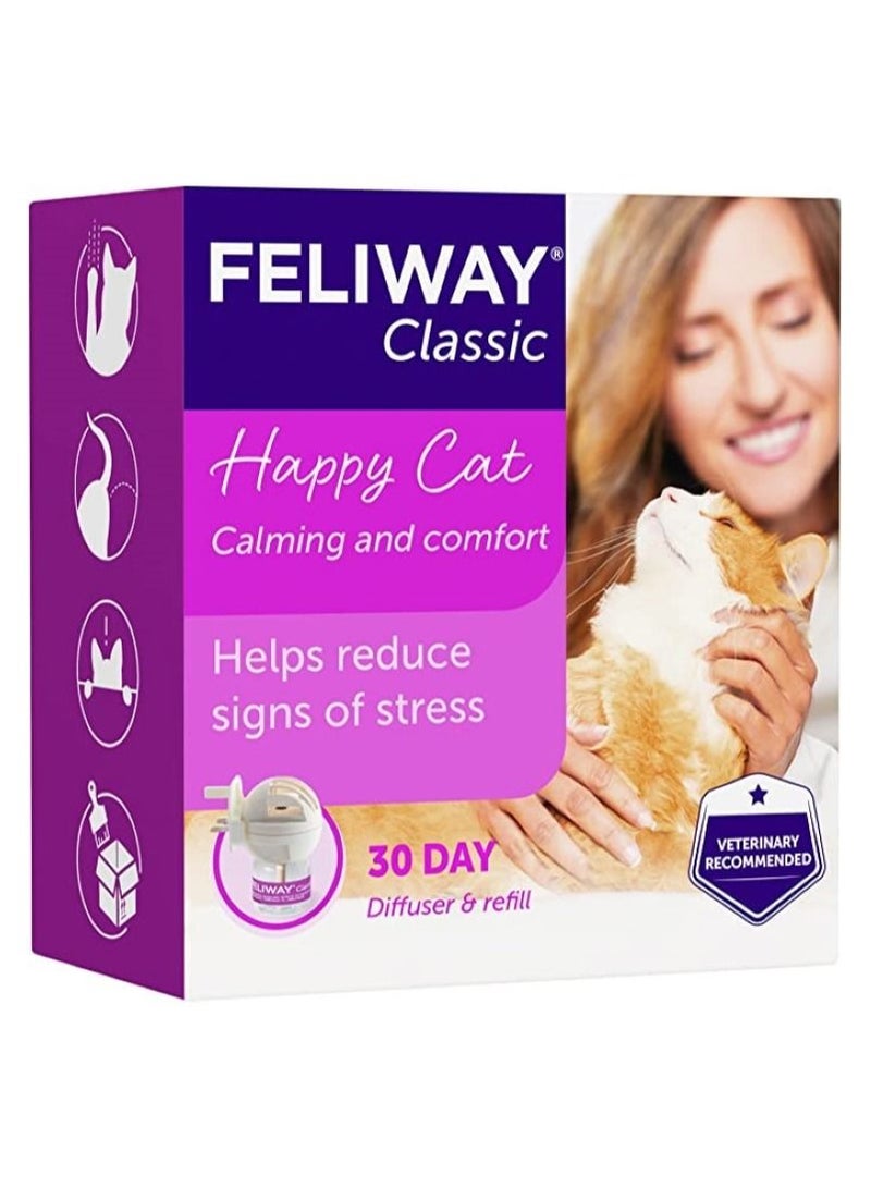 Feliway هابي كات - موزع الروائح المهدئ والمريح وإعادة التعبئة 48 مل - Image 1