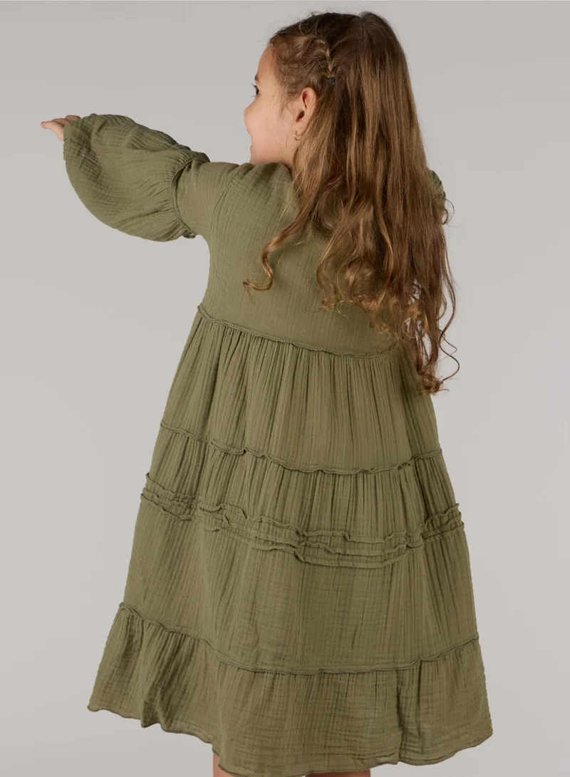 Just Nature Relaxed Fit Tired Midi Dress