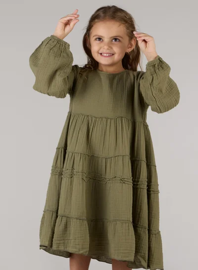 Just Nature Relaxed Fit Tired Midi Dress