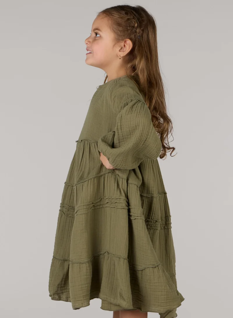 Just Nature Relaxed Fit Tired Midi Dress