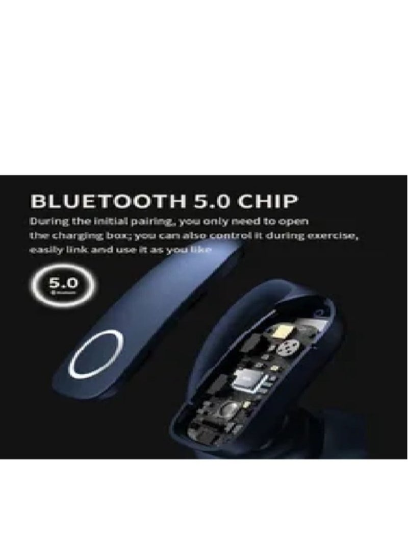 AROAQ Z9 Sports Wireless Bluetooth Earphones Ear Hook Waterproof Running Fitness Earbuds Red - Image 3