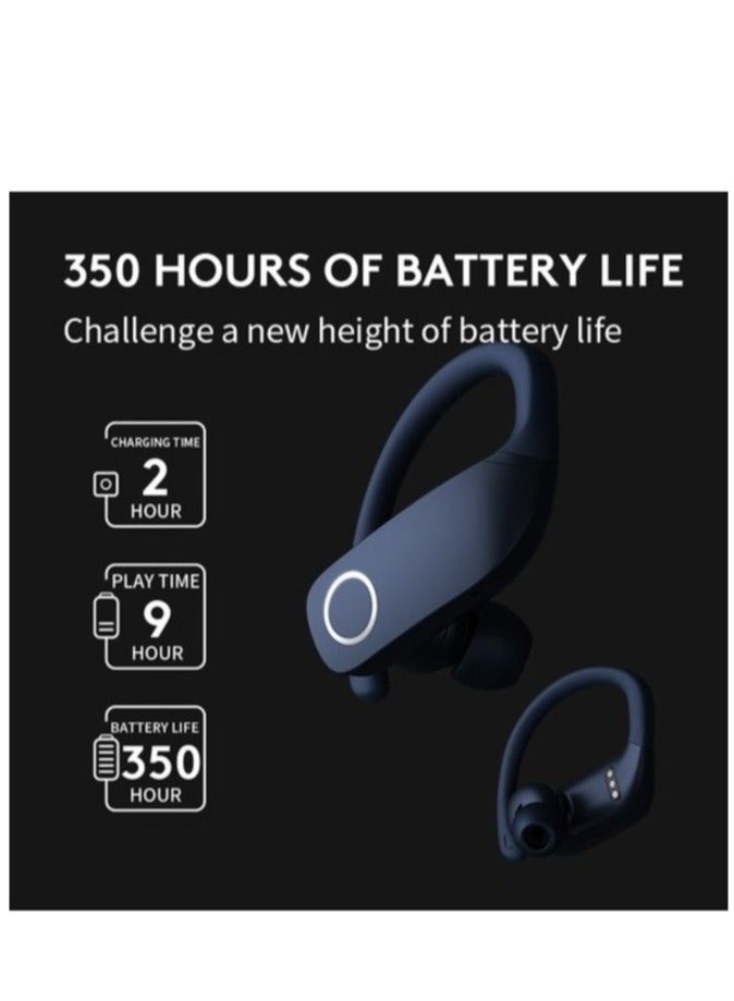 AROAQ Z9 Sports Wireless Bluetooth Earphones Ear Hook Waterproof Running Fitness Earbuds Red - Image 2