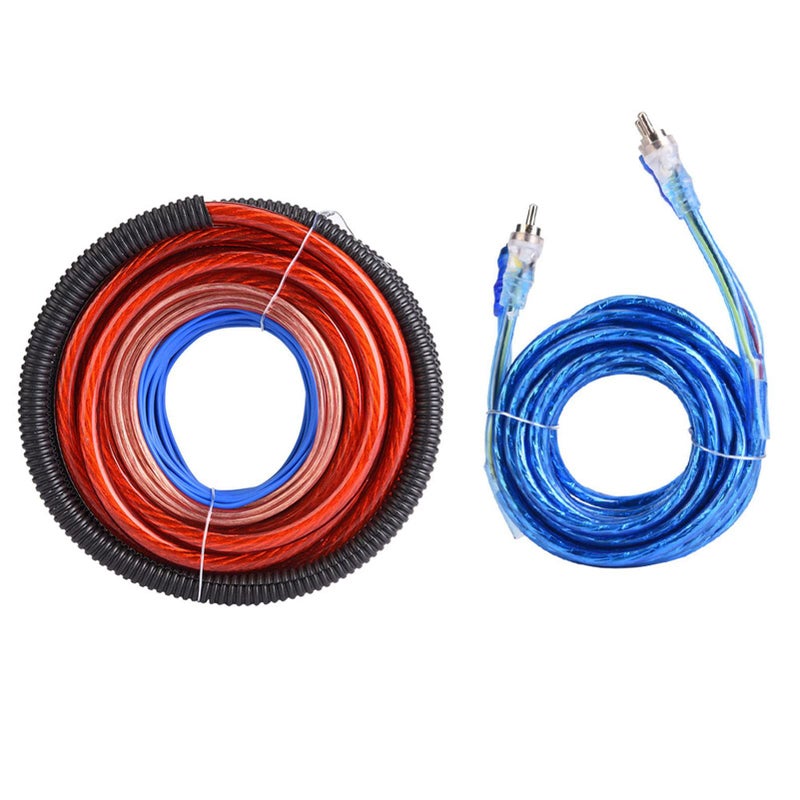 Subwoofer Amplifier Wiring Kit 2800W Max Signal Transfer With Fuse For Car Audio System Red - Image 4