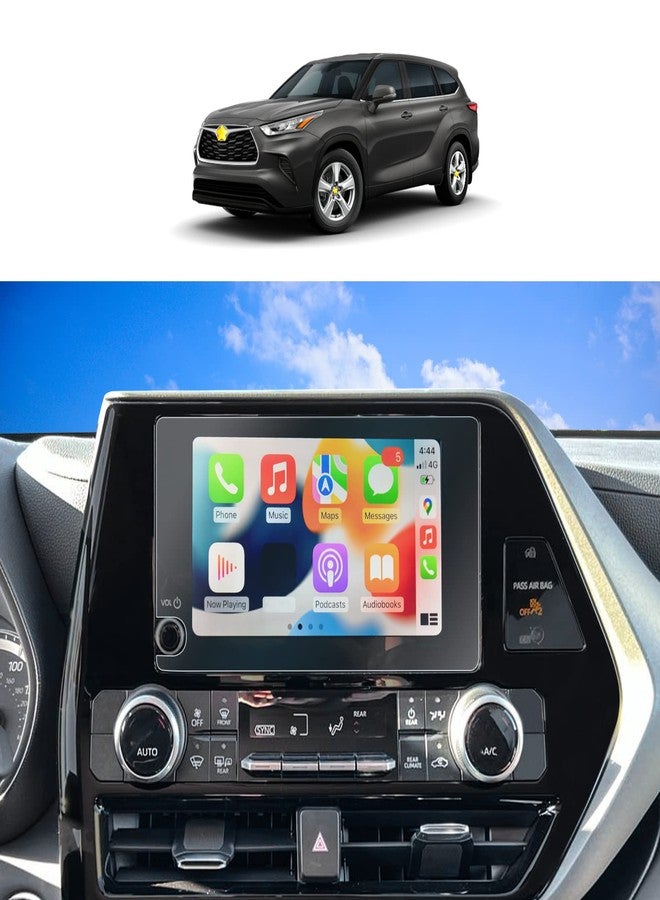 SKTU 2Pcs 2023-2025 Toyota Highlander/Highlander Hybrid 8 Inch Navigation HD Anti-Scratch Screen Protector - Image 1
