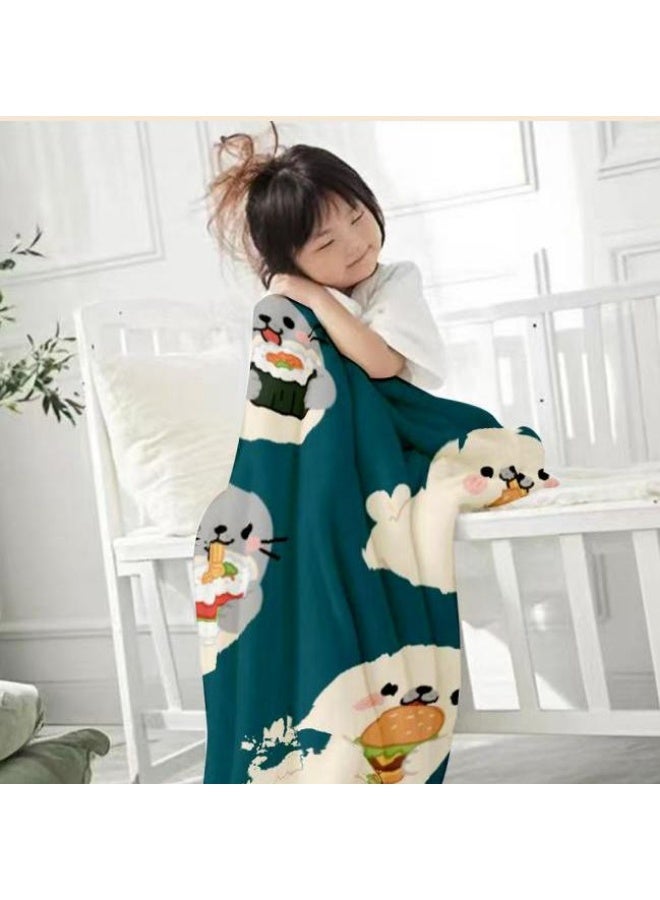 general Baby and children's cartoon flannel thin blanket (warm and comfortable, suitable for sleep, games) 70cm*100cm - 287 - Image 3