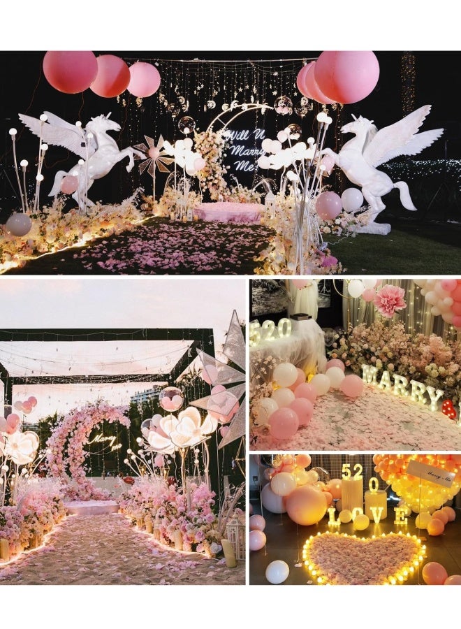 Farahom 2000 PCS Artificial Rose Petals, 5x5 cm Fake Flower Petals, Romantic Decorations Special Night Set for Valentine's Day, Wedding Anniversary, Proposal, Event, Party, Table Decor, Dark Pink - Image 5