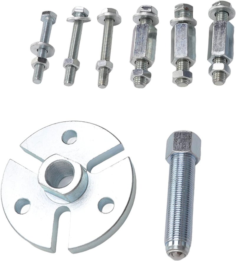 Flywheel Puller Tool Kit Strong Strength Efficient Removal for Outboard, ATV, Motorcycle, Steel Alloy(8PCS) - Image 1