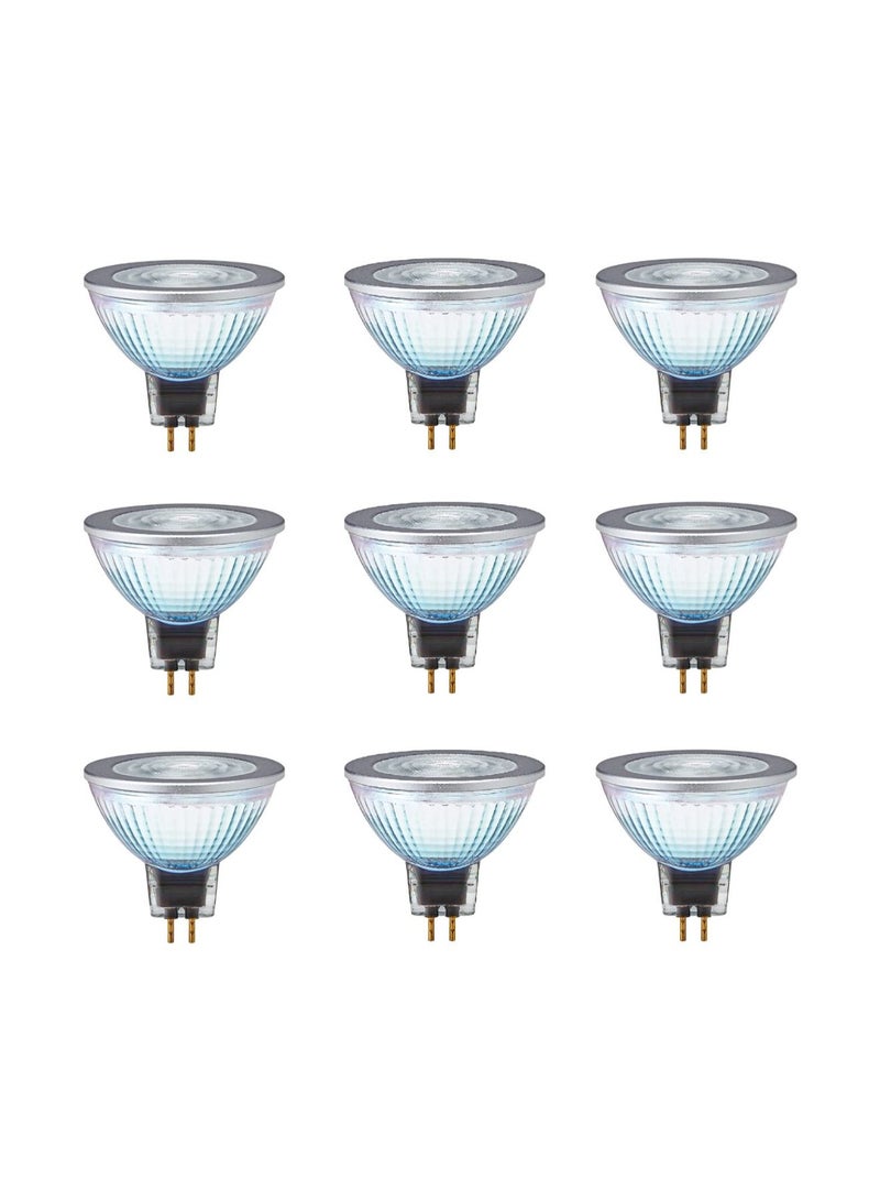 OSRAM Osram Led Spot Lamp MR163536 GU5.3 Led Reflector Bulb, 4.5W/827 12V 4.5W MR16 400LM, Warm White, Pack of 10 - Image 1
