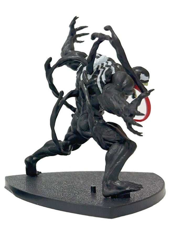 Generic - Legends Series Venom Figure, Black Venom Action Figure with Base, Super Collectible Model Statue Figure Toy 14x19cm - Image 1