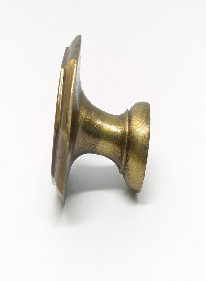 BRASS INDIA 100% Full Brass Oct KNOB | Door/Drawer Handle Knob | Drawer Knob | Material: 100% Heavy Brass | Finish : Antique | Size: 1.25 inches (Small) | Weight: 34 GMS p.p | (1) - Image 3