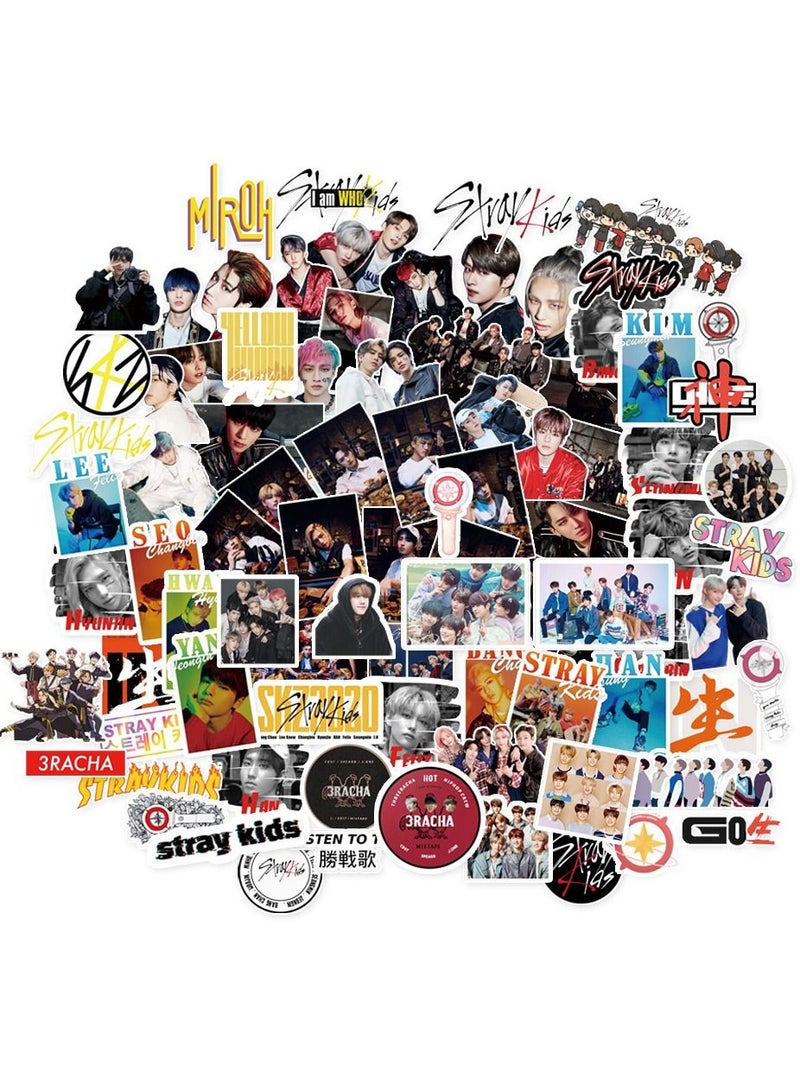 general 50-Piece Stray Kids Cute Vinyl Waterproof Sticker