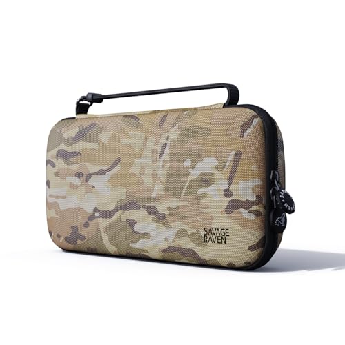 SAVAGE RAVEN by Skull Co Every Day Slim Carrying Case for Nintendo Switch 2 Portable Hard Shell Protective Travel CaseConsole Protection MultiCamo - Image 1