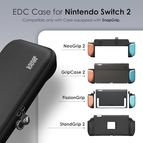 SAVAGE RAVEN by Skull Co Every Day Slim Carrying Case for Nintendo Switch 2 Portable Hard Shell Protective Travel CaseConsole Protection MultiCamo - Image 3
