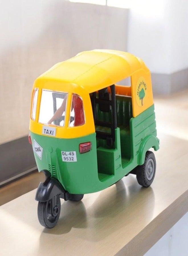 SARASI CNG Auto, Low Floor Bus & E-Rickshaw Combo for Kids, Pull Back, Durable Quality (Multicolor, Pack of: 3) - Image 4