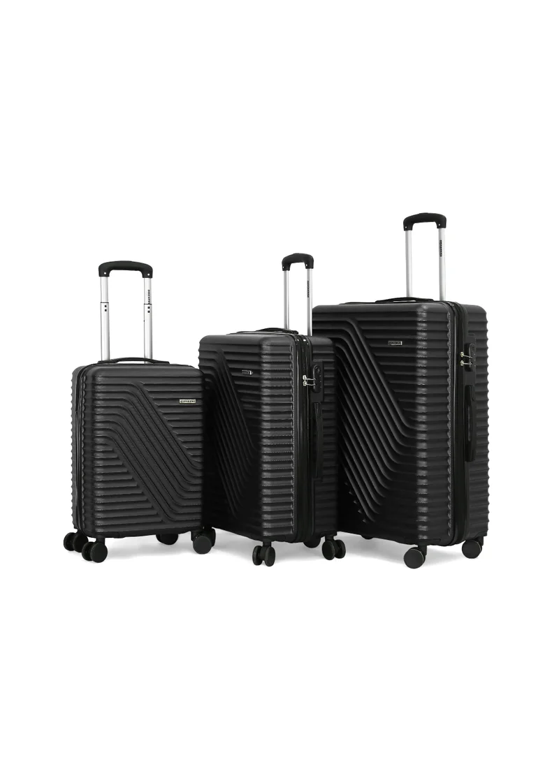 جيوردانو Giordano Hardside Double spinner Luggage Trolley 3 Pcs set