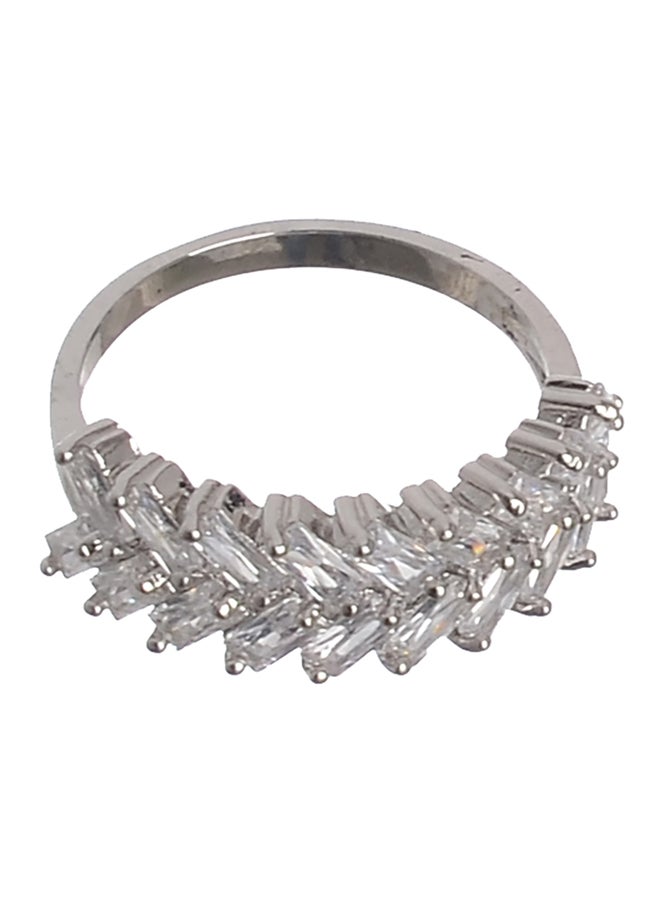 Akher el Ankoud - Silver Zircon Ring - Image 1