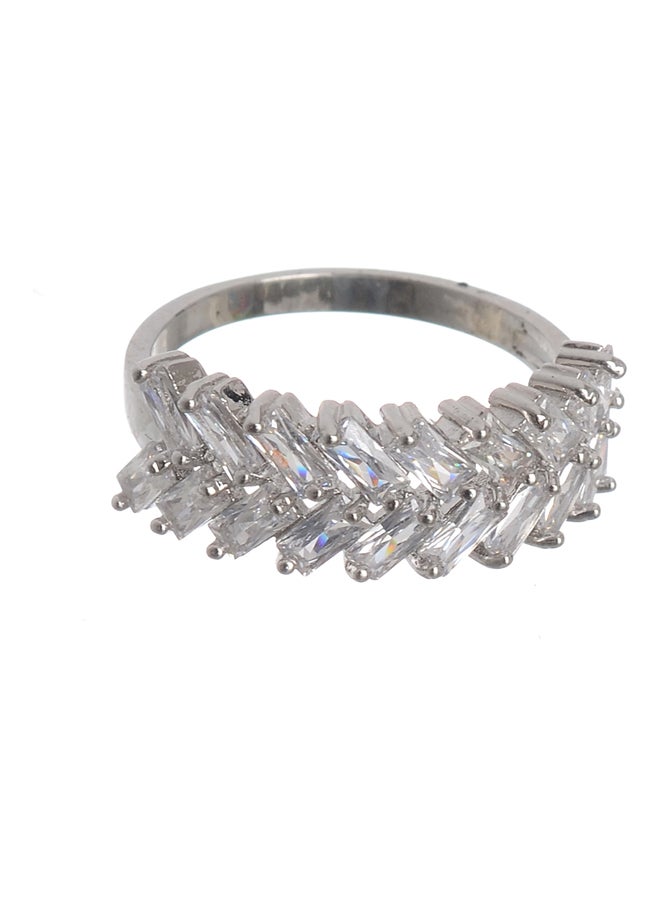 Akher el Ankoud - Silver Zircon Ring - Image 1