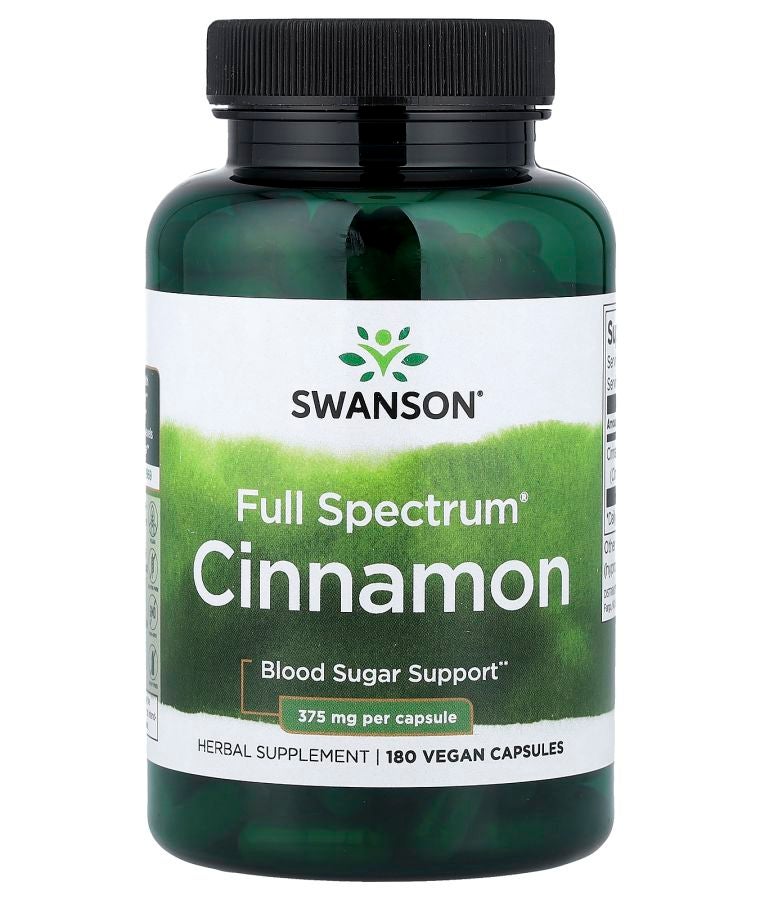 Full Spectrum® Cinnamon 180 Vegan Capsules (375 mg per Capsule)