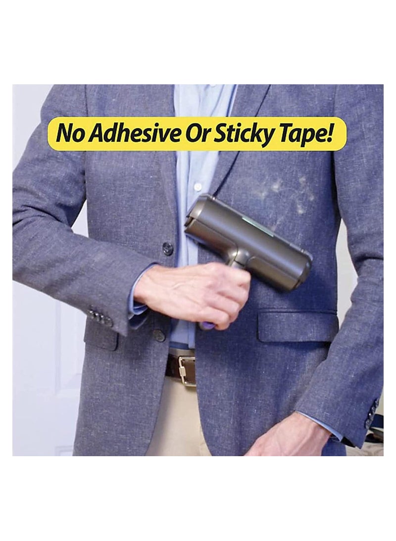 SYOSI أسطوانة إزالة شعر الحيوانات الأليفة الكهربائية، أسطوانة إزالة الوبر لشعر الكلاب والقطط مع إضاءة LED، أسطوانة قابلة لإعادة الاستخدام لإزالة شعر الحيوانات الأليفة مع وضع تنظيف ذاتي للسجاد، الملابس، الأثاث، السيارة والمفروشات - Image 4