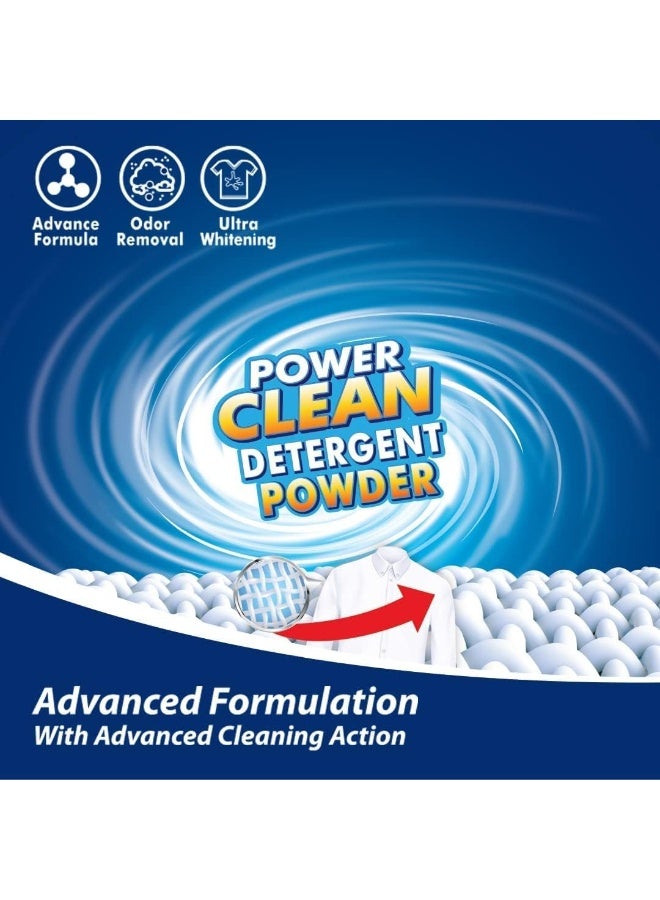 VCare مسحوق detergent Power Clean للغسيل - إزالة البقع بسهولة - يزيل الروائح ويوفر تبييضًا فائقًا مع رائحة منعشة - 3Kg - Image 2