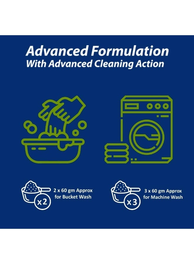 VCare مسحوق detergent Power Clean للغسيل - إزالة البقع بسهولة - يزيل الروائح ويوفر تبييضًا فائقًا مع رائحة منعشة - 3Kg - Image 4