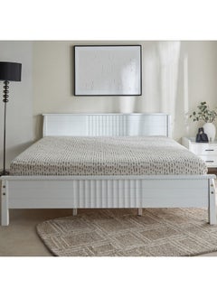 Home Box Luxot Monoleaf Printed Cotton King Fitted Sheet 180 x 200 x 33 cm  - Image 3